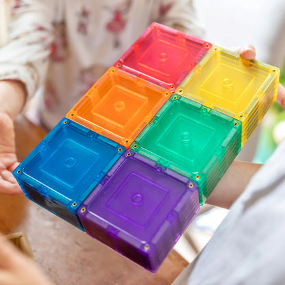 Learn & Grow Magnetic Tiles - Small Square Pack (36 piece)