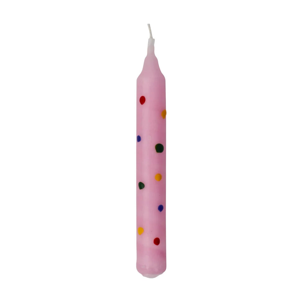 Ahrens Celebration Ring Candle - confetti pink