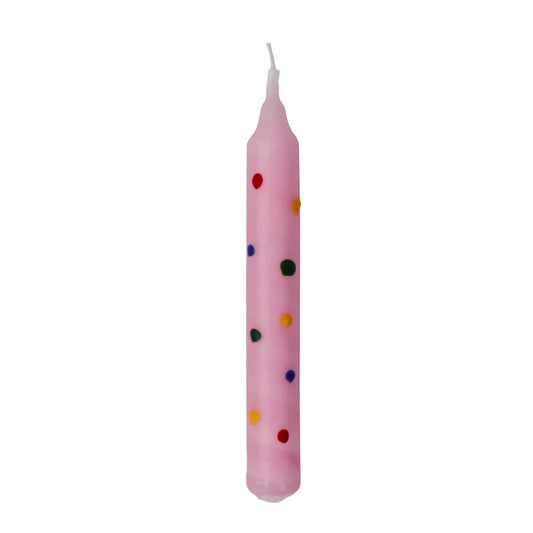 Ahrens Celebration Ring Candles-Confetti Pink