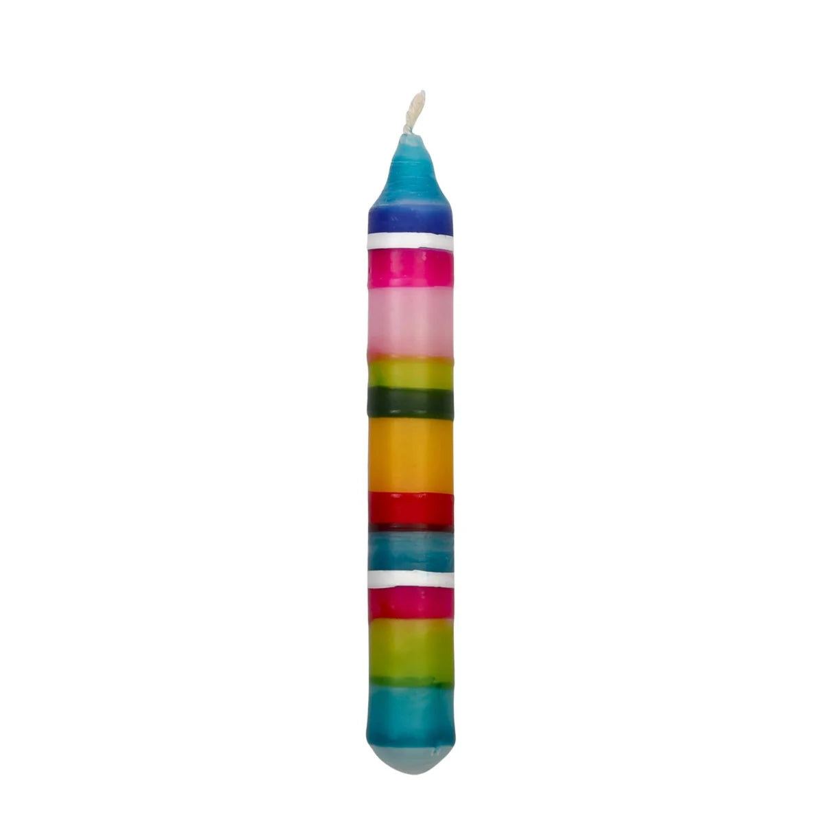 Ahrens Celebration Ring Candles - Striped, Multicoloured