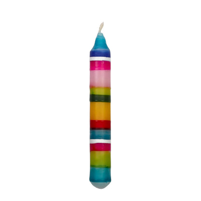 Ahrens Celebration Ring Candles - Striped, Multicoloured