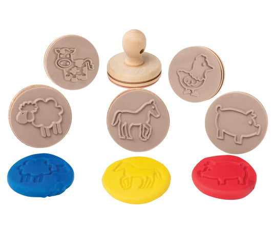Wooden Dough Stamps - Farm