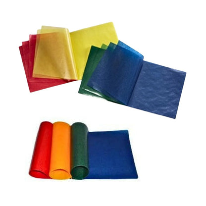Window Star Folding Paper - Wax-like Kite Paper - 40gsm assort’ Christmas Colours 16x16cm 100 Sheets