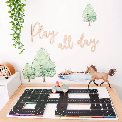 Learn & Grow Magnetic Tile Topper - Road Pack (40 Piece)