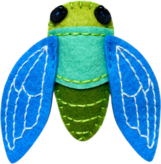 DIY Felt Craft Kit - Blue Wing Bug