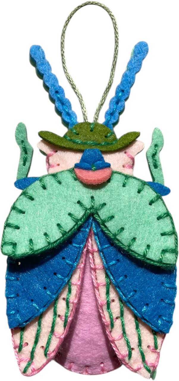 DIY Felt Craft Kit - Blue/Green Wing Bug