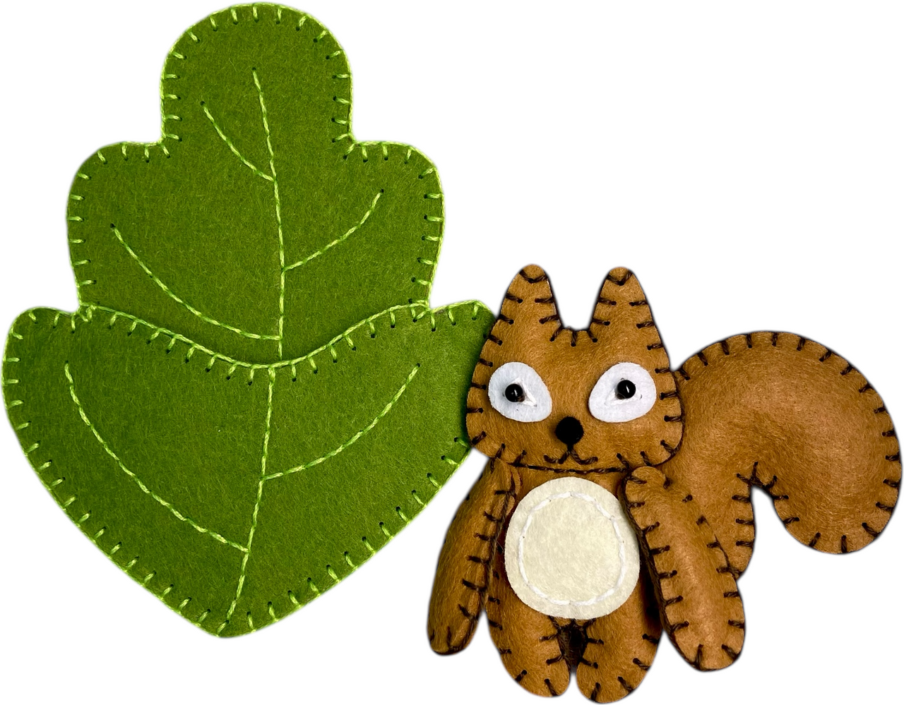 DIY Felt Craft Kit - Squirrel Leaf