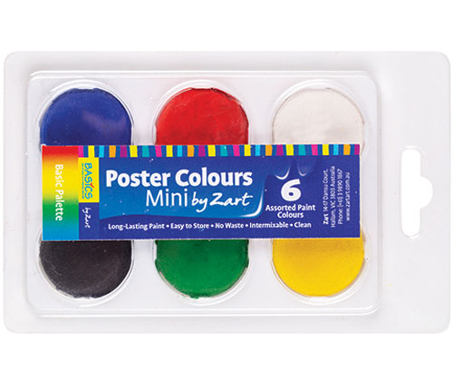 Poster colours by Zart Mini- Basics