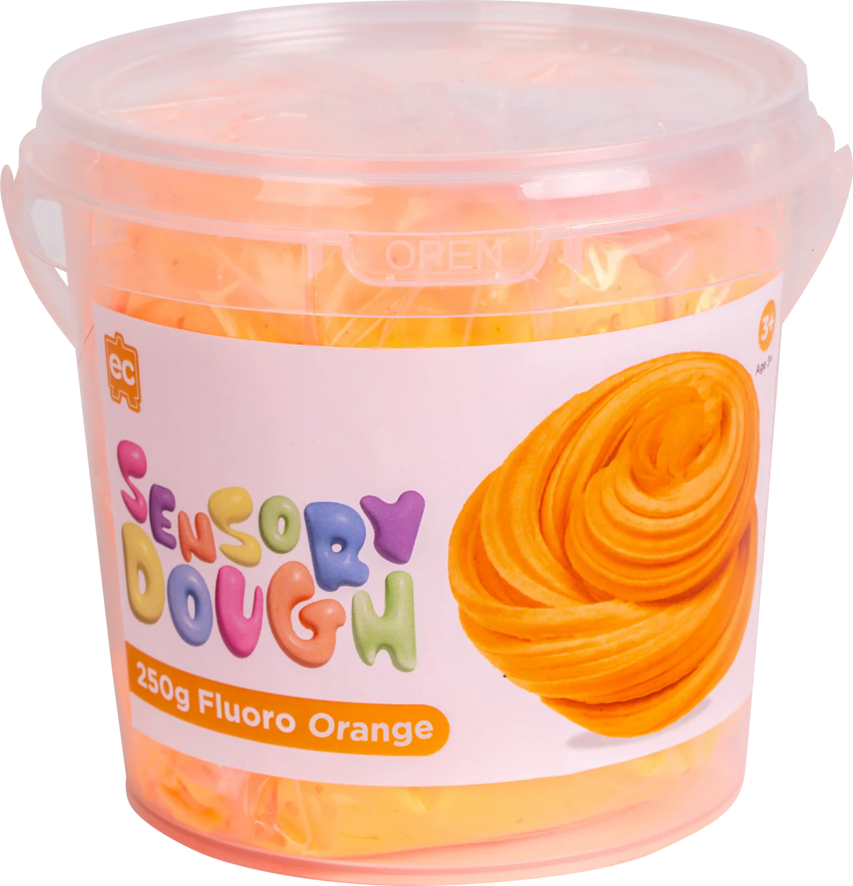 Sensory Dough- Fluoro Orange