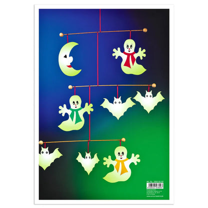 URSUS Glow in the Dark Paper for Sticker Making - Self-Adhesive, 2 Sheets