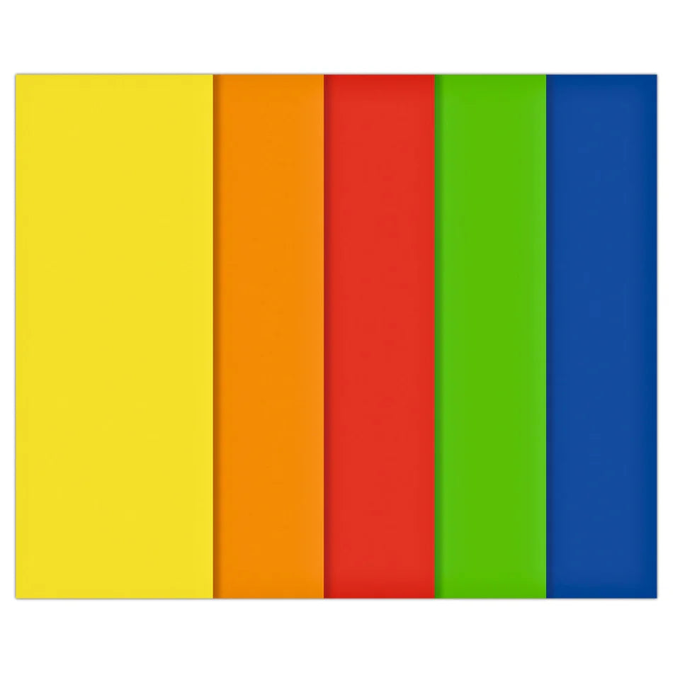 URSUS Window Star Folding Paper with Instructions - 80 Sheets 6x16cm, 5 Colours