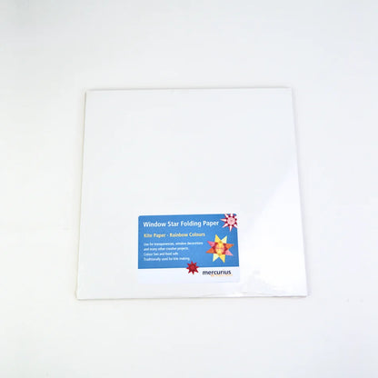 Window Star Folding Paper - Wax-like Kite Paper - 40gsm Assorted Rainbow Colour