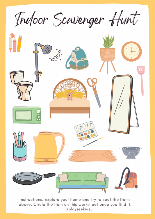 Indoor Scavenger Hunt- Free Download