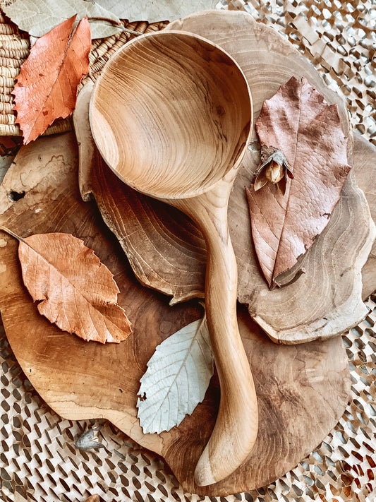 Teak Scoop Spoon