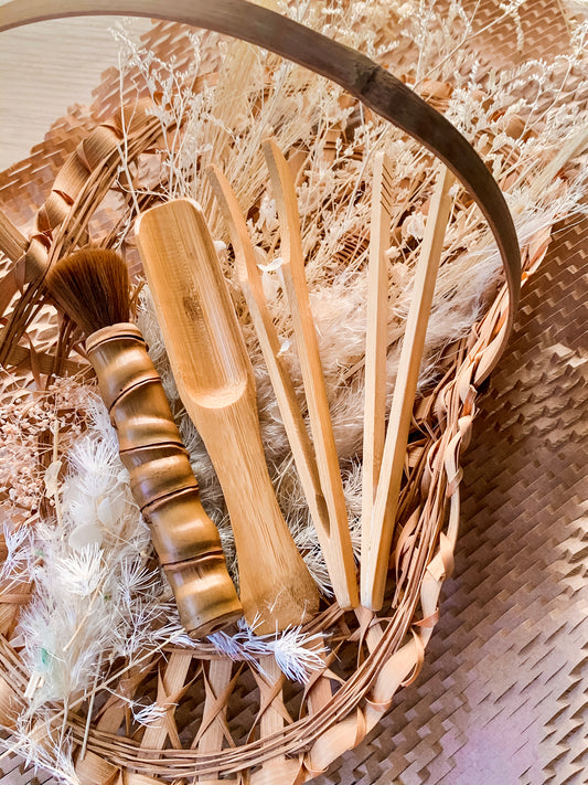 Natural Bamboo Fine Motor Set