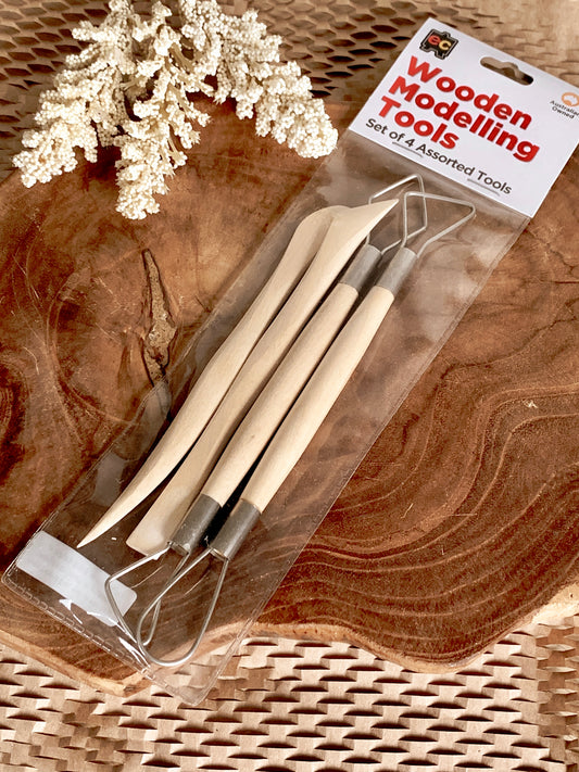 Wooden Modelling Tools (set of 4)