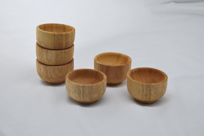 Mini Wooden Sorting Bowls- wood set and rainbow set available