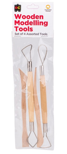 Wooden Modelling Tools (set of 4)