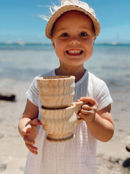 Wooden Funnel & Large Cup set