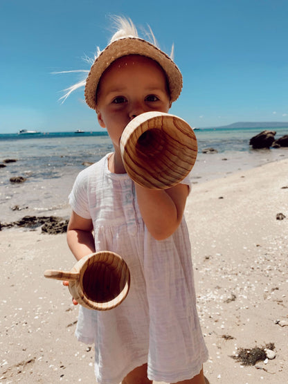 Wooden Funnel & Large Cup set